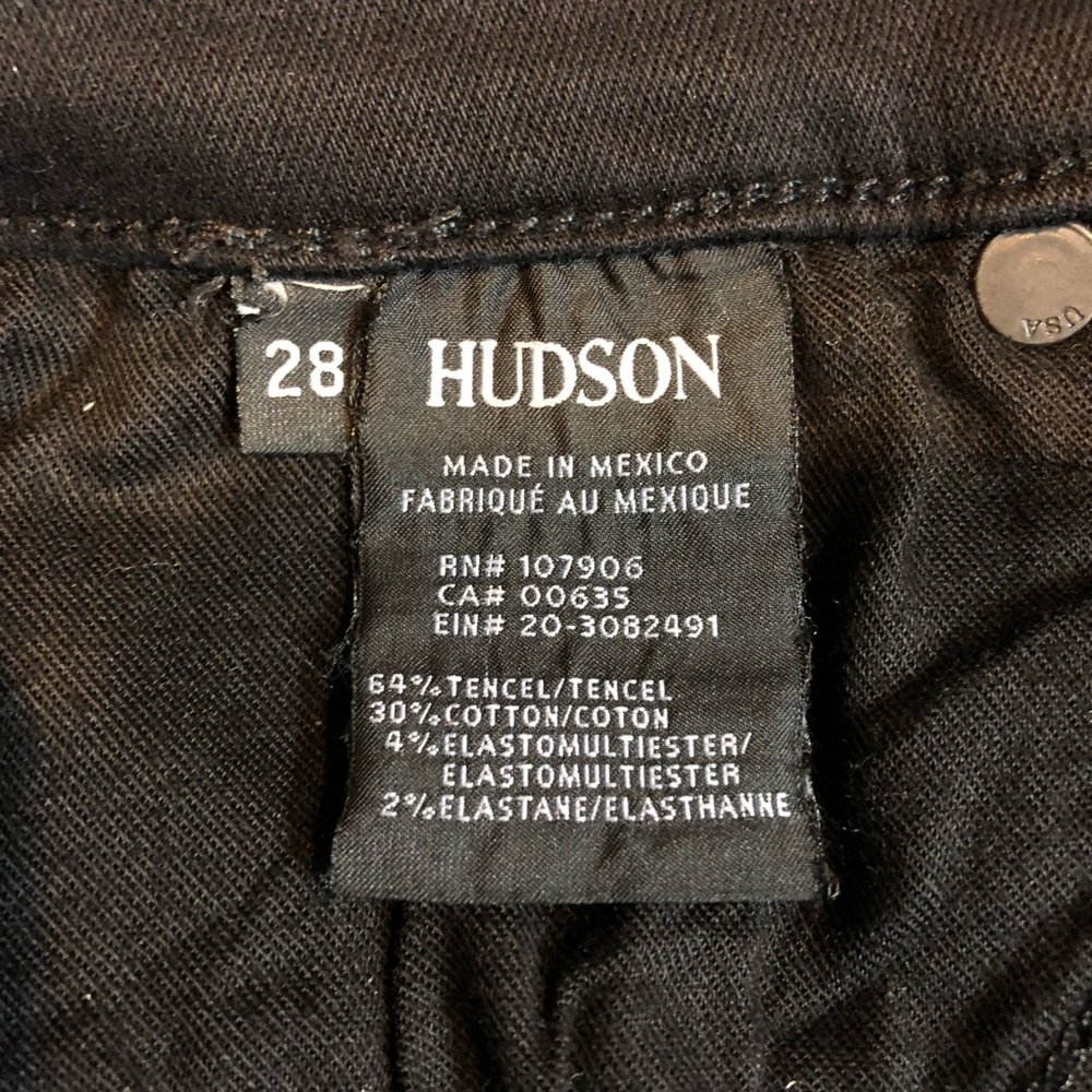 Hudson Robbie Midrise Coated Mini Pencil Skirt - Picture 6 of 8